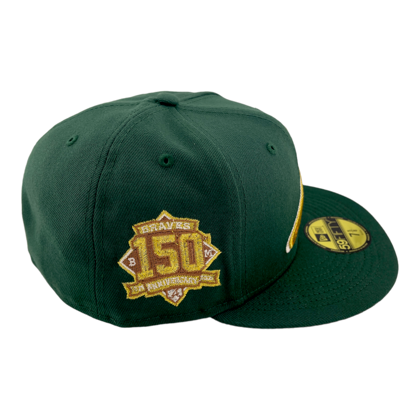 New Era Atlanta Braves 150th Anniversary Green Envy Gold Tomahawk 59FIFTY Hat