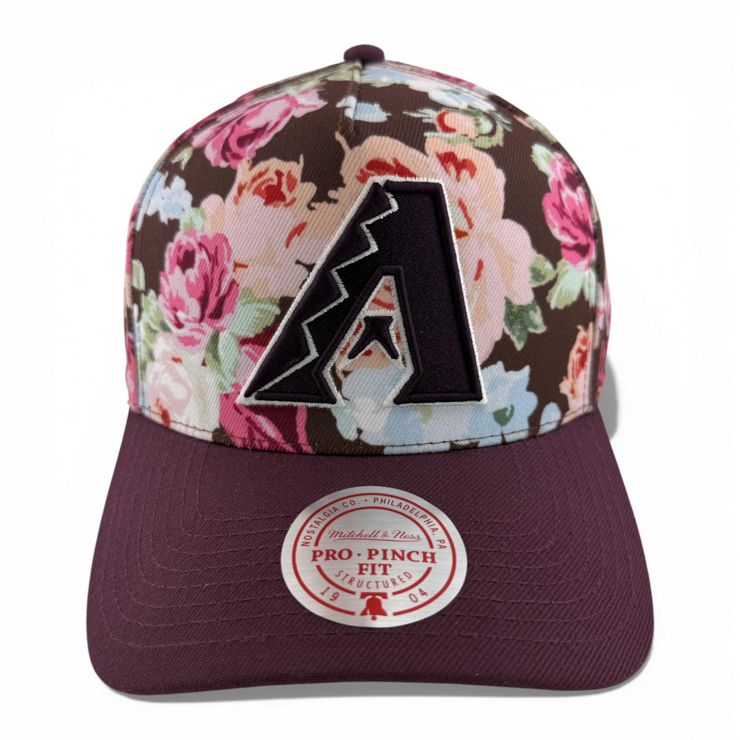 Mitchell & Ness Arizona Diamondbacks Floral A-Frame Pinch Snapback Adjustable