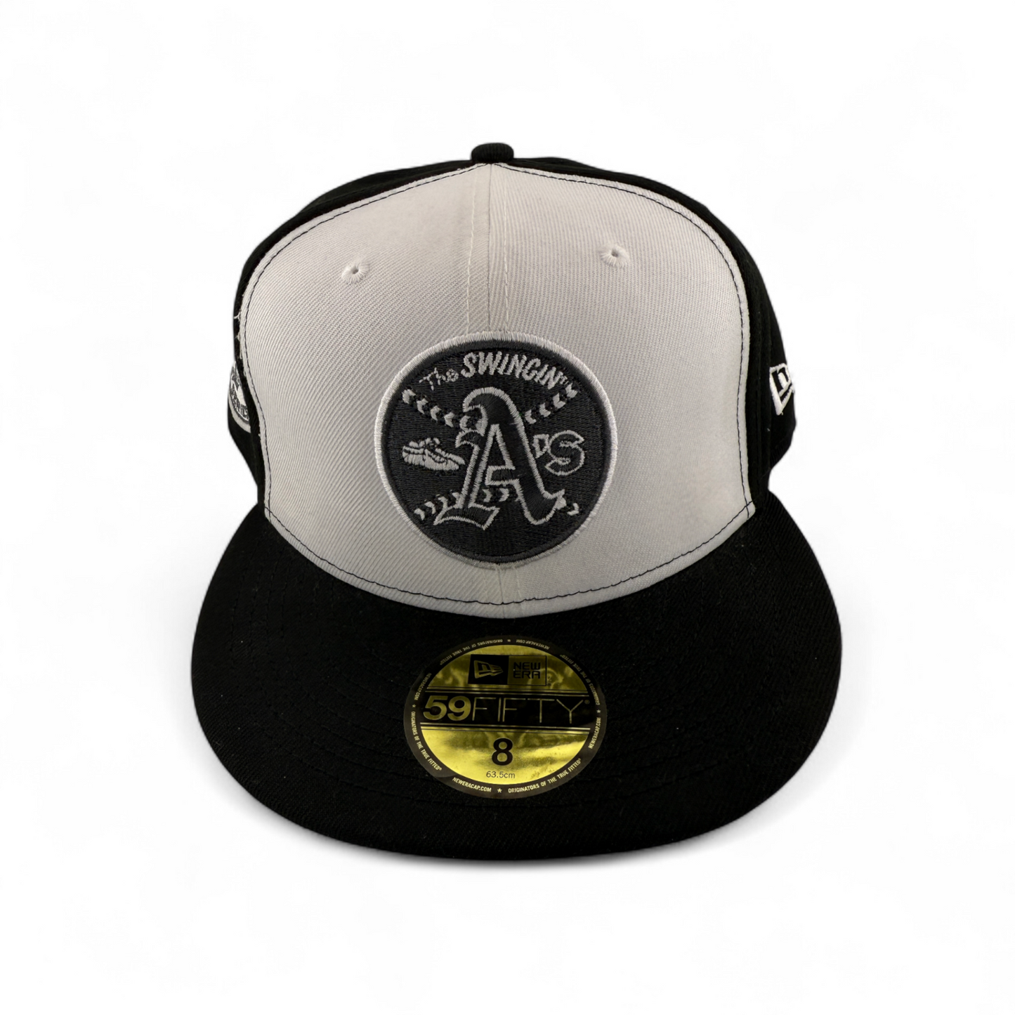 New Era Oakland Athletics A's MLB Yin & Yang Throwback 59Fifty Fitted Hat Cap