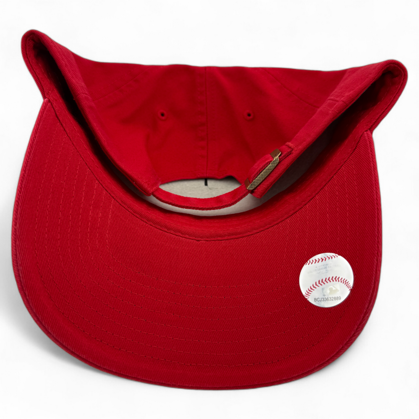 '47 Brand Los Angeles Angels LA MLB Tonal Red Clean Up Adjustable Dad Hat Cap