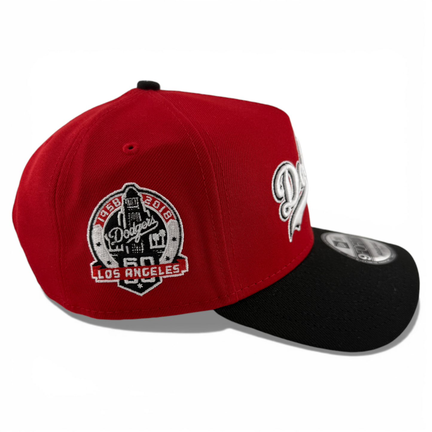 New Era Los Angeles Dodgers MLB Red/Black A-Frame 9Forty Snapback Adjustable Hat