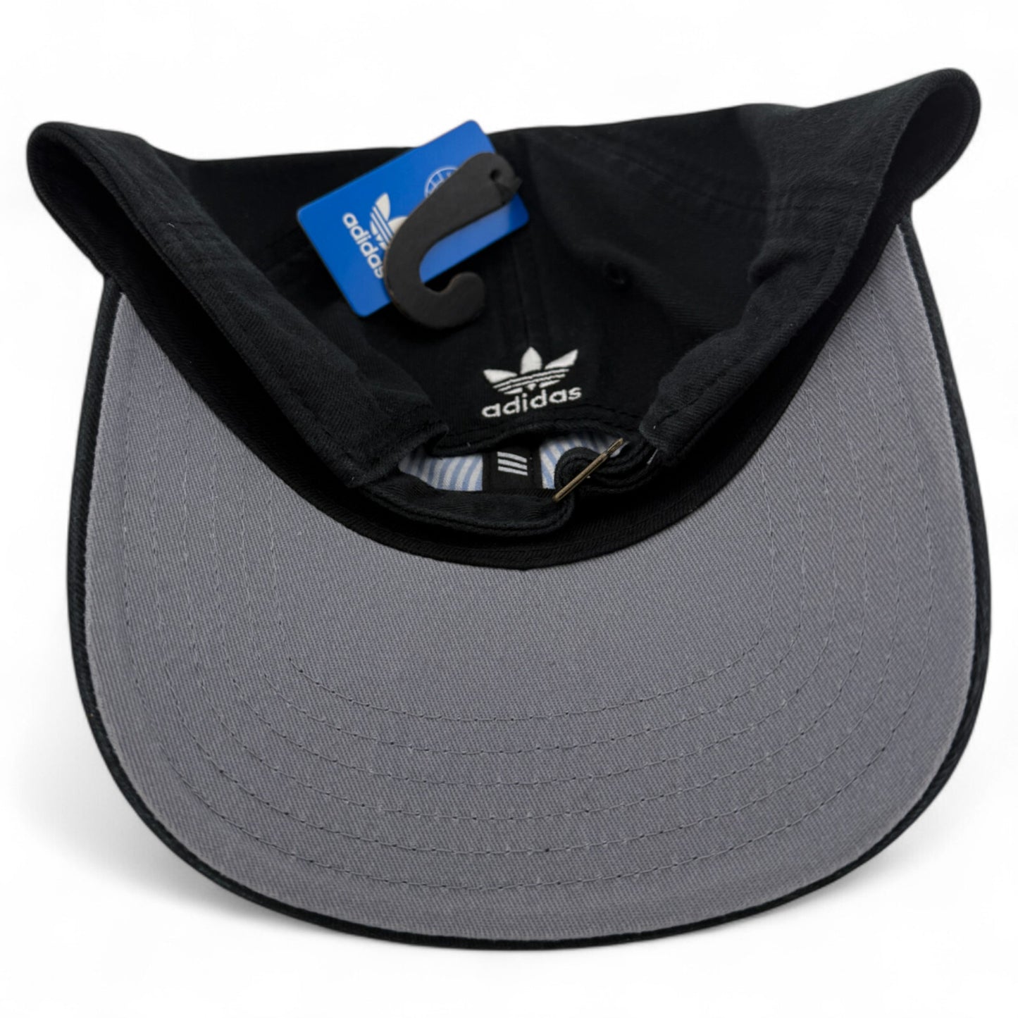 Adidas Originals PreCurved Washed Black Adjustable Baseball Cap Hat Child Youth