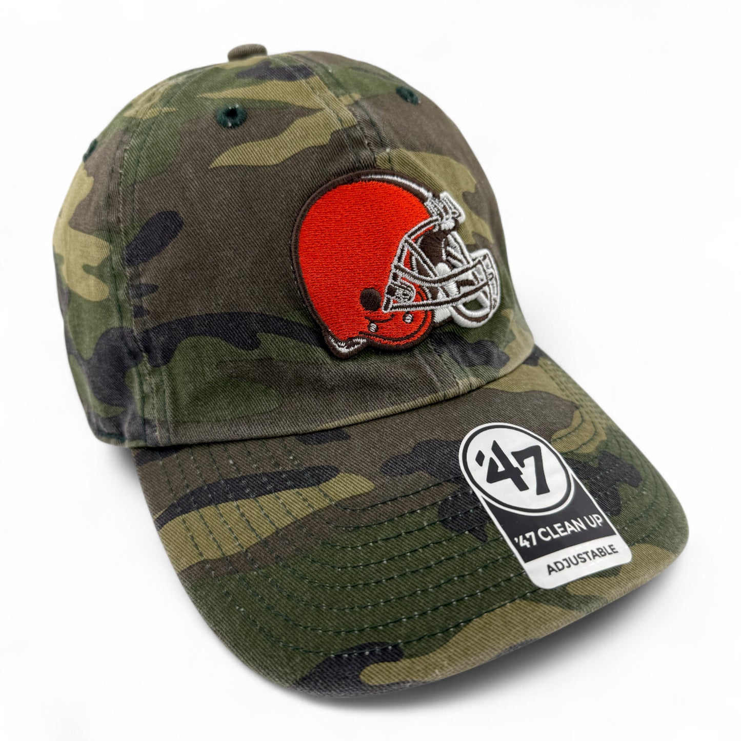 '47 Brand Cleveland Browns NFL Camouflage Mesh Clean Up Adjustable Dad Hat Cap