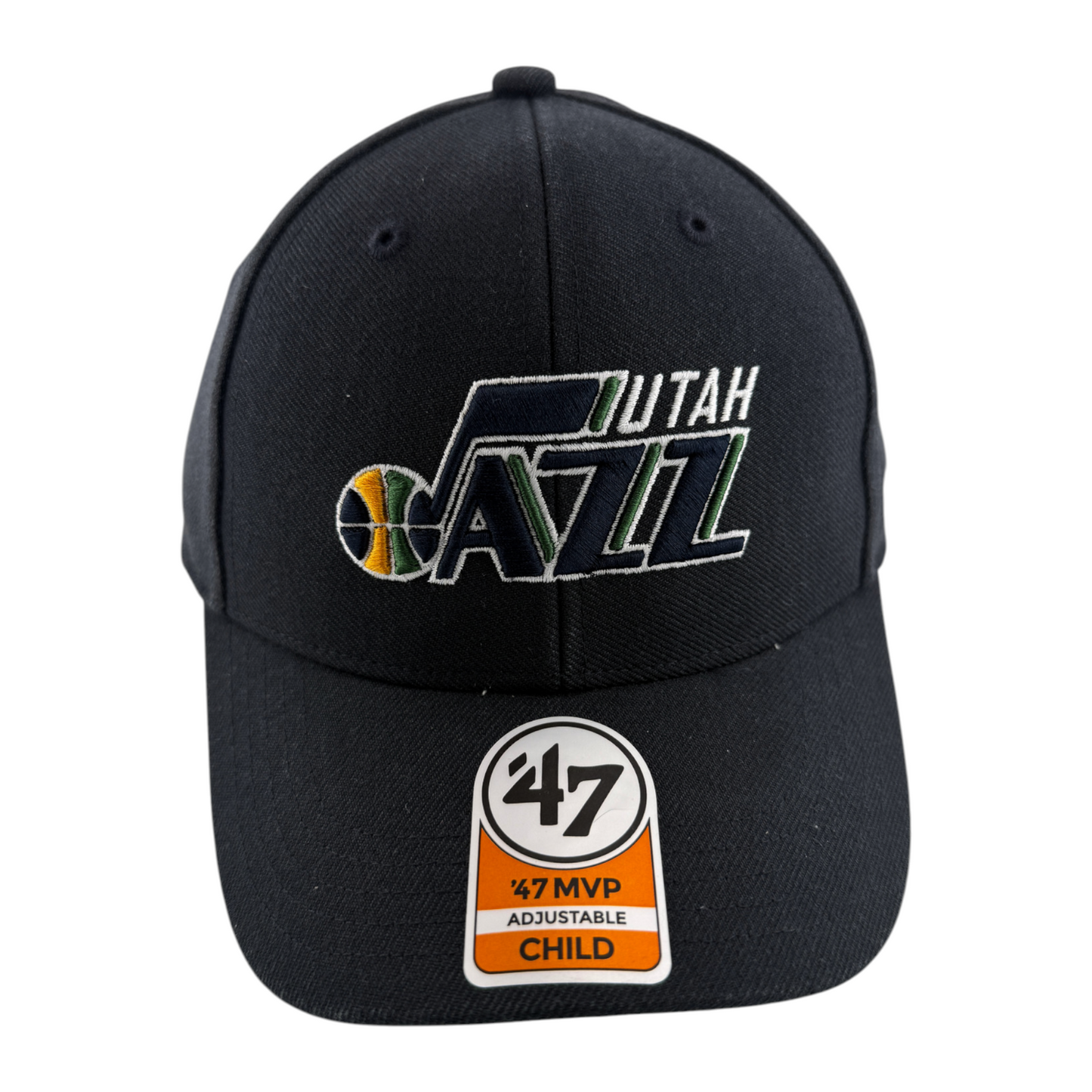 '47 Brand Utah Jazz NBA Classic Navy Blue MVP Adjustable Hat Cap Child Kids