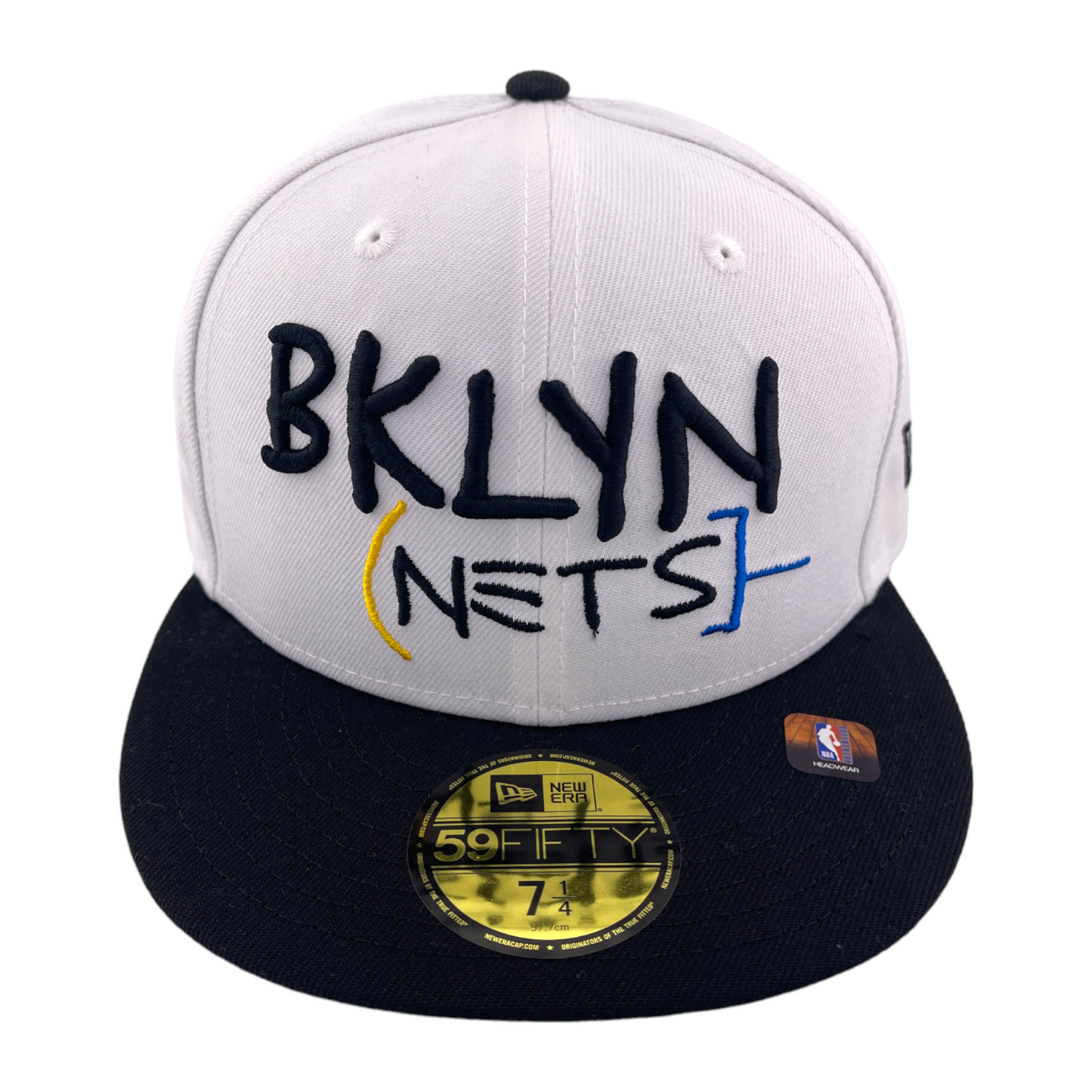 New Era Brooklyn Nets 2022 BKLYN NBA City Edition White/Black 59Fifty Fitted Hat Cap