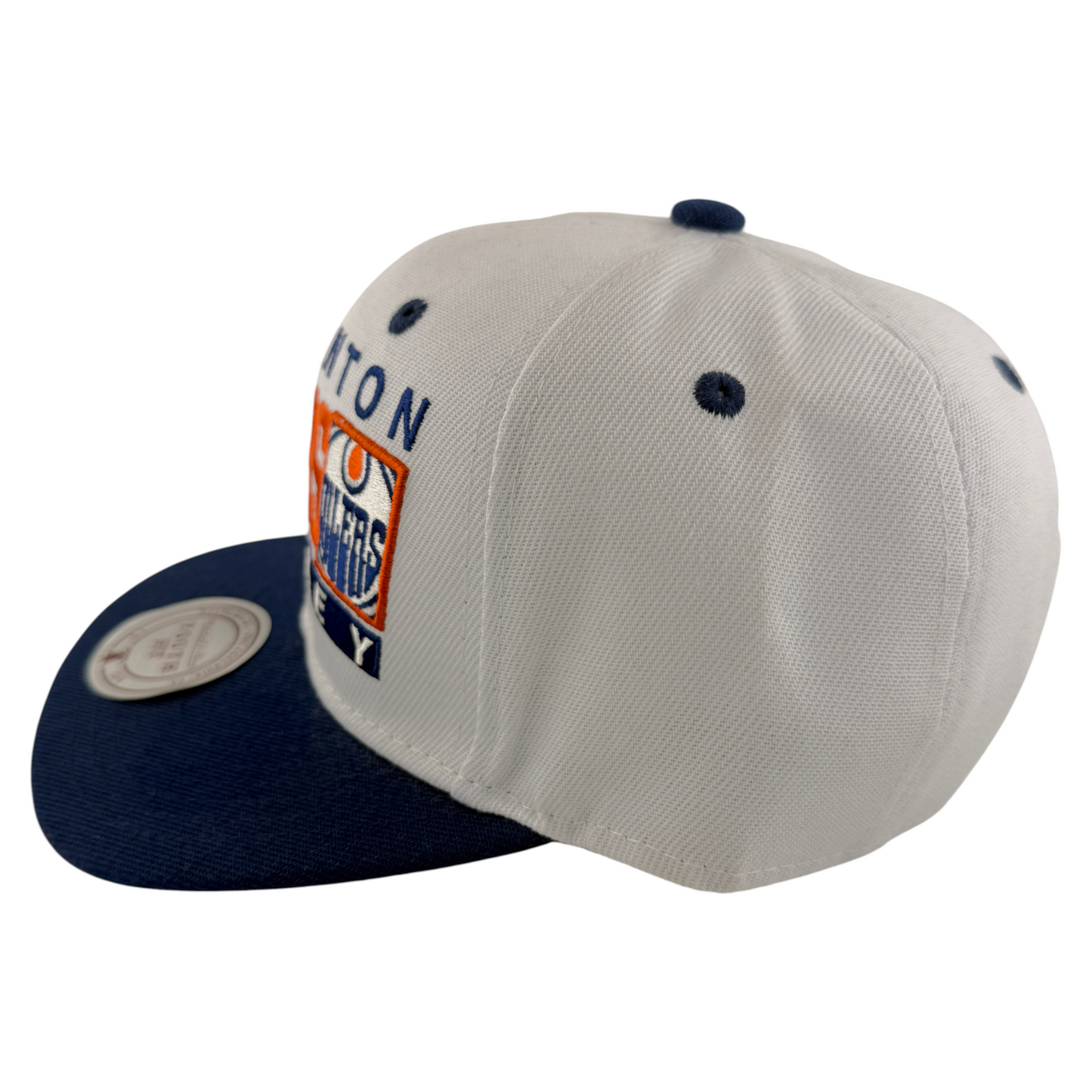 Mitchell & Ness Edmonton Oilers NHL Box Out Snapback Adjustable Hat Youth Kids