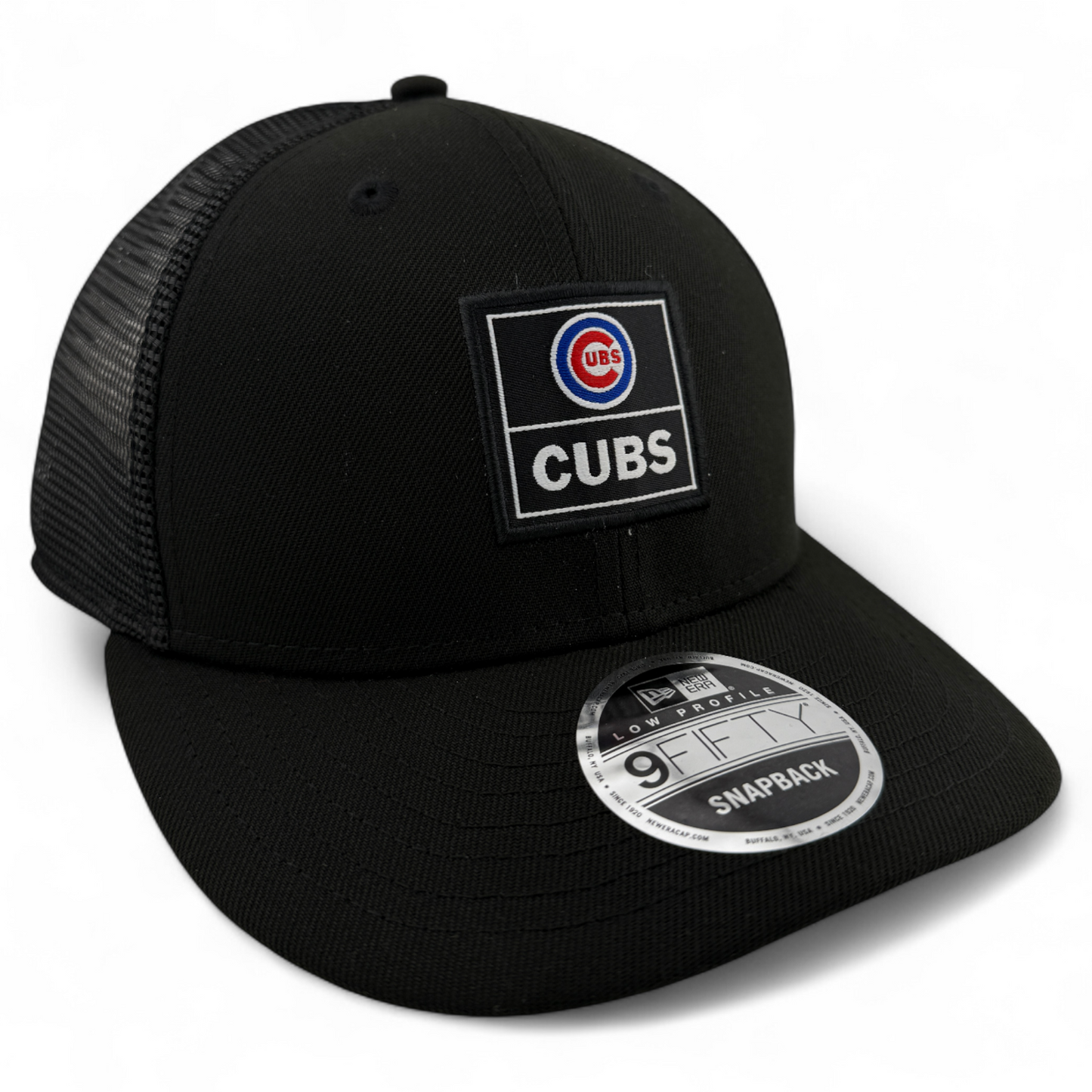 New Era Chicago Cubs MLB Labeled Logo 9Fifty Low Profile Trucker Snapback Hat