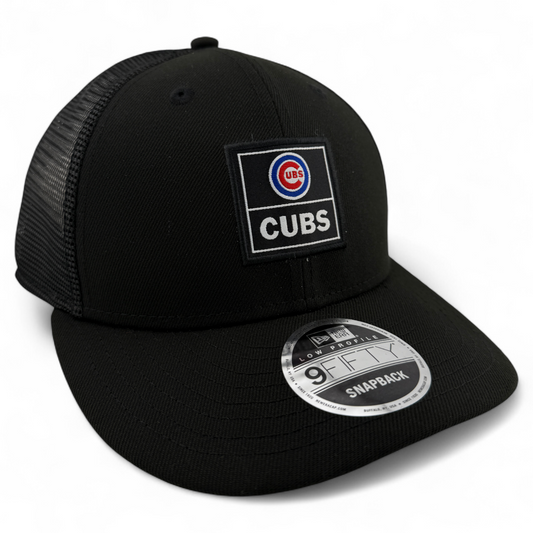 New Era Chicago Cubs MLB Labeled Logo 9Fifty Low Profile Trucker Snapback Hat