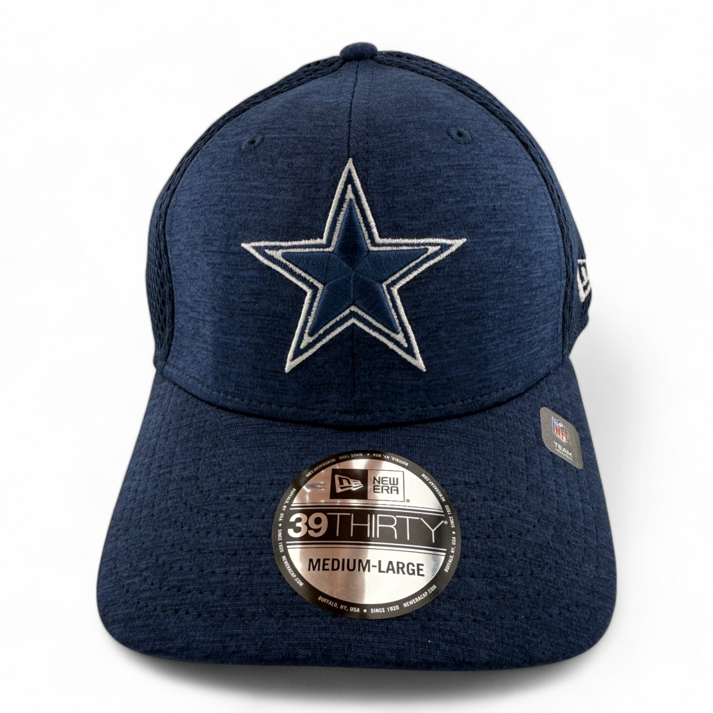 New Era Dallas Cowboys NFL Basic Navy Blue Neo Back 39Thirty Flex Fit Hat Cap