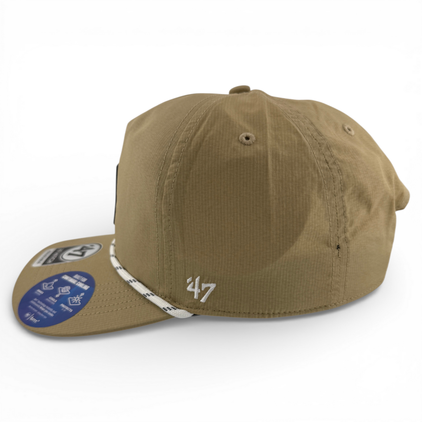 '47 Brand Worcester Red Sox Cozumel Tan Khaki Hitch Rope Snapback Adjustable Hat