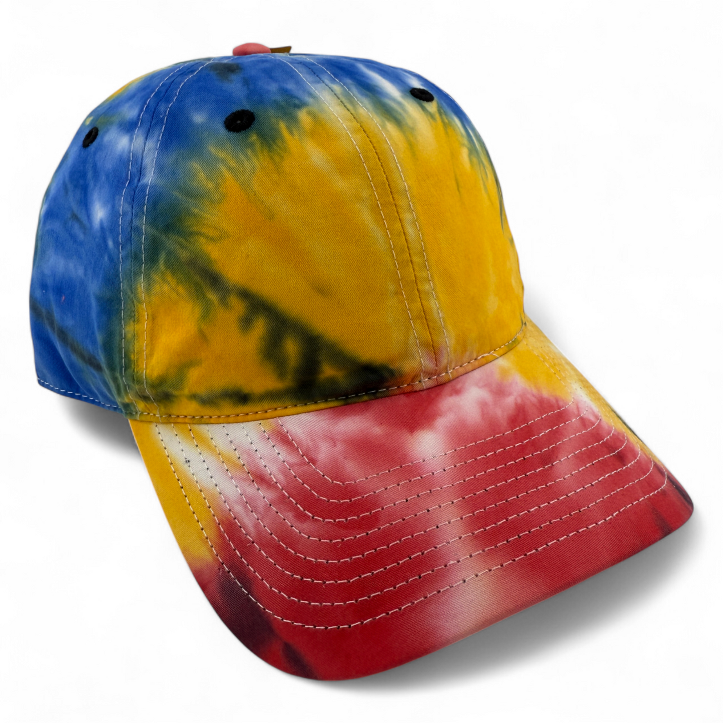 The Game GB482 Black Rainbow Tie Dye Blank Twill Unstructured Adjustable Dad Hat