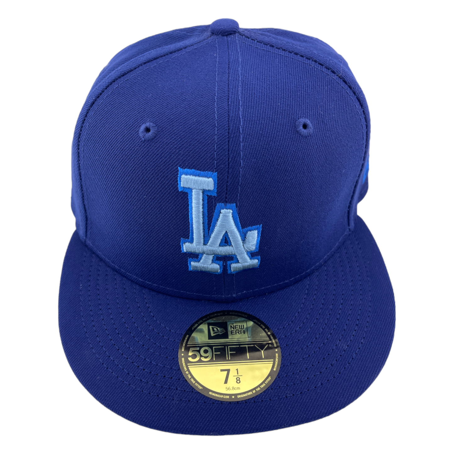 New Era Los Angeles Dodgers MonoCamo Pack Sweatband Blue UV 59FIFTY Fitted Hat Cap