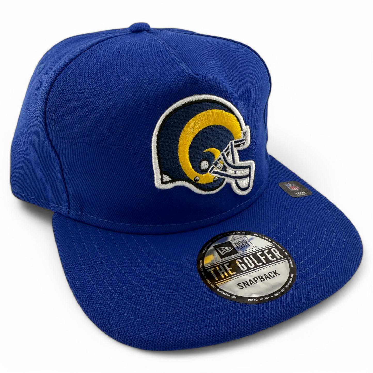 New Era Los Angeles Rams The Golfer Historic A-Frame Snapback Adjustable Hat Cap