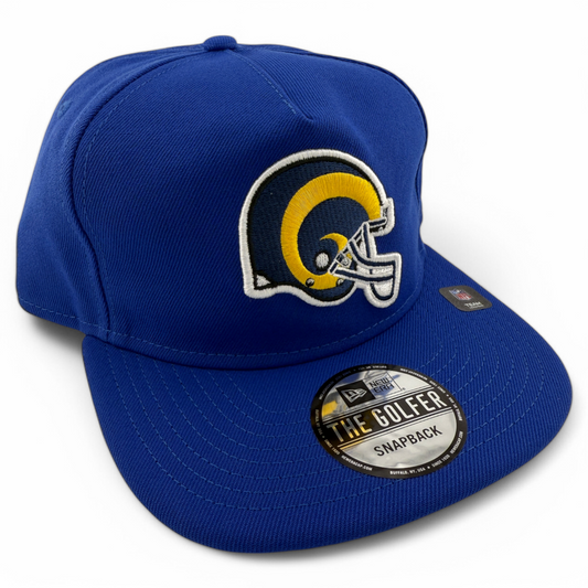 New Era Los Angeles Rams The Golfer Historic A-Frame Snapback Adjustable Hat Cap