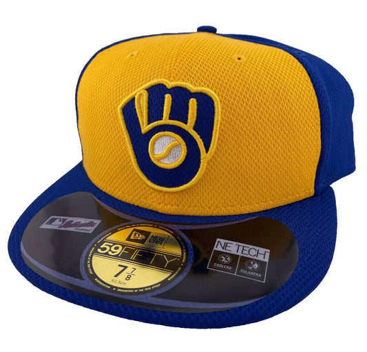 New Era Milwaukee Brewers MLB 2013 Alt Logo Clubhouse 59FIFTY Fitted Hat Cap