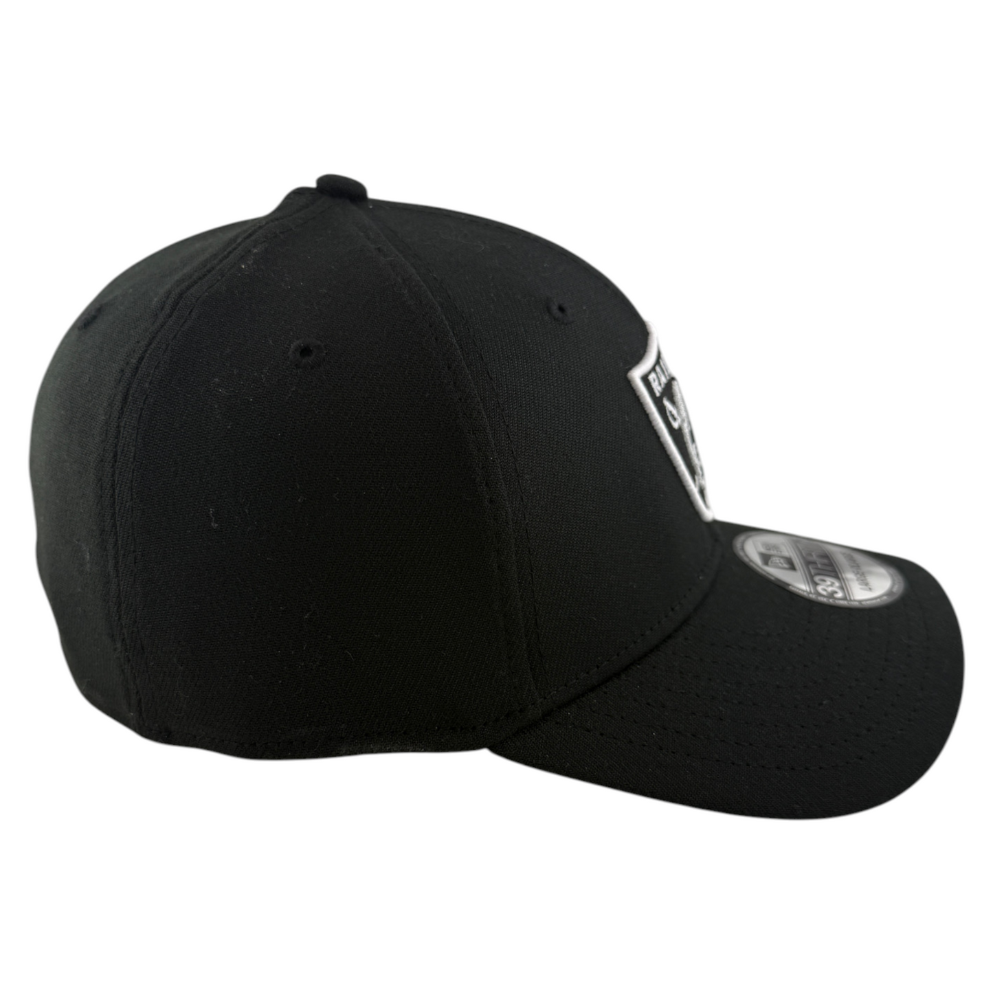 New Era Las Vegas Raiders NFL Team Classic Logo Black 39Thirty Flex Fit Hat Cap