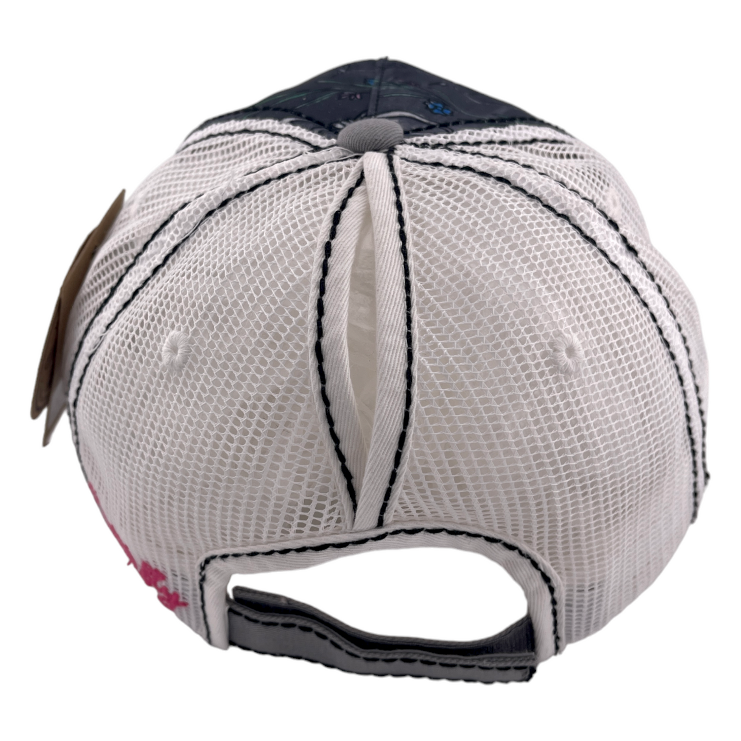 Catchfly Try To Fence Me In Barbwire Distressed Mesh Adjustable Baseball Hat Cap