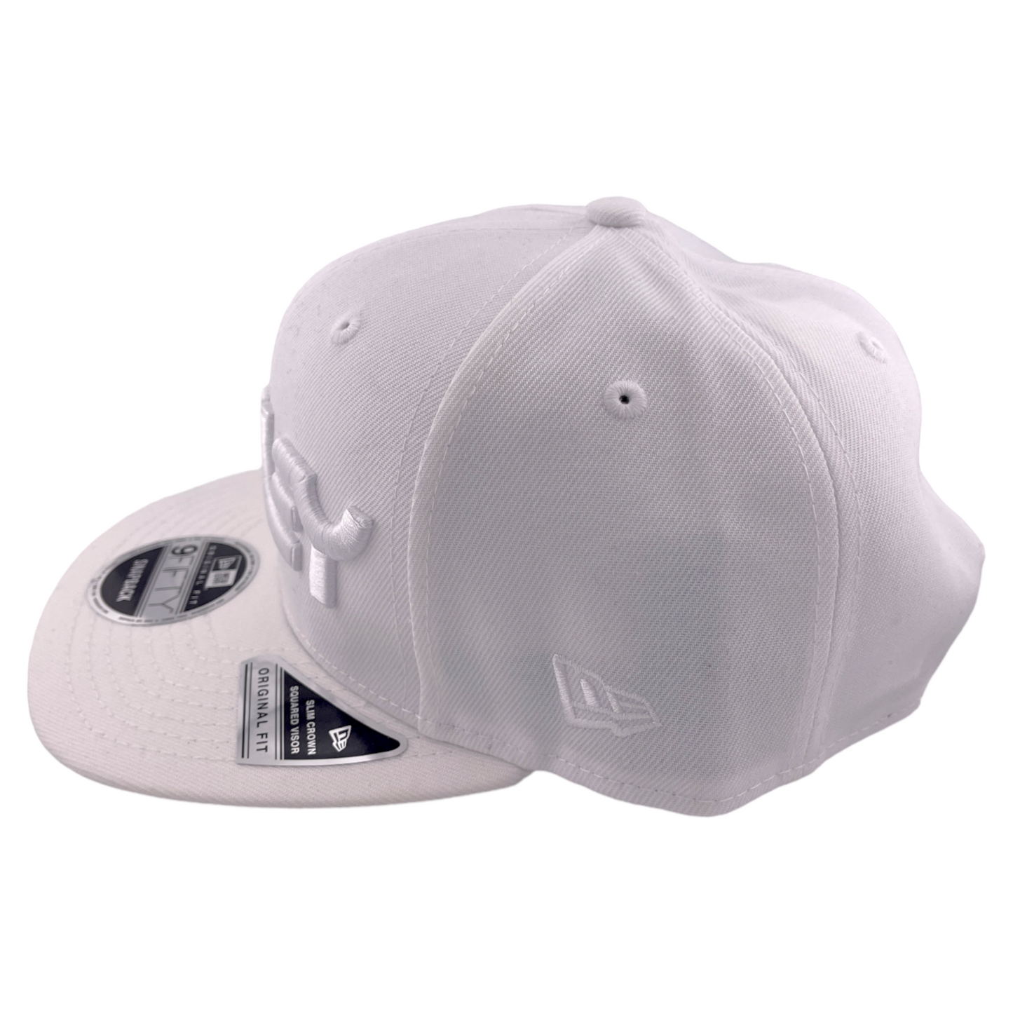 New Era Oakley Mark II Novelty Snapback All White 9Fifty Adjustable Hat Cap