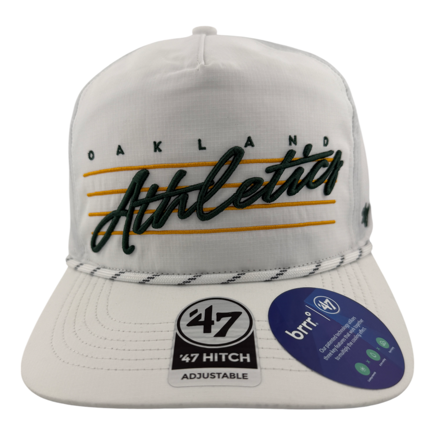 '47 Brand Oakland Athletics A's Downburst brrr Hitch A-Frame Snapback Adjustable