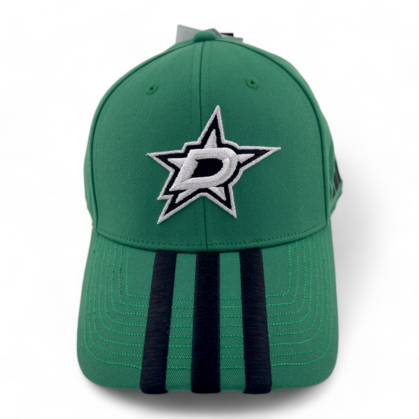 Adidas Dallas Stars NHL Hockey Green Black 3 Stripe GS4351 Adjustable Hat Cap