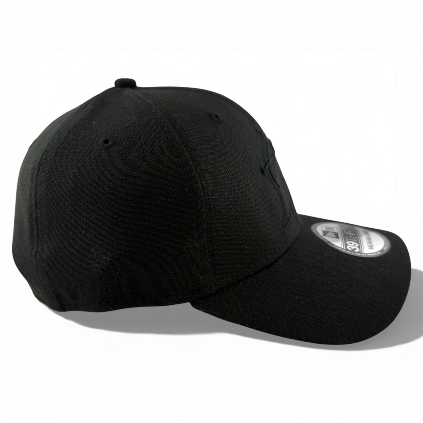 New Era Miami Marlins MLB All Blackout Blacked Out 39Thirty Flex Fit Hat Cap