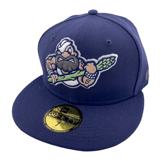 New Era Stockton Ports MiLB 5 O'clock Dock Asparagus 59Fifty Fitted Hat Cap