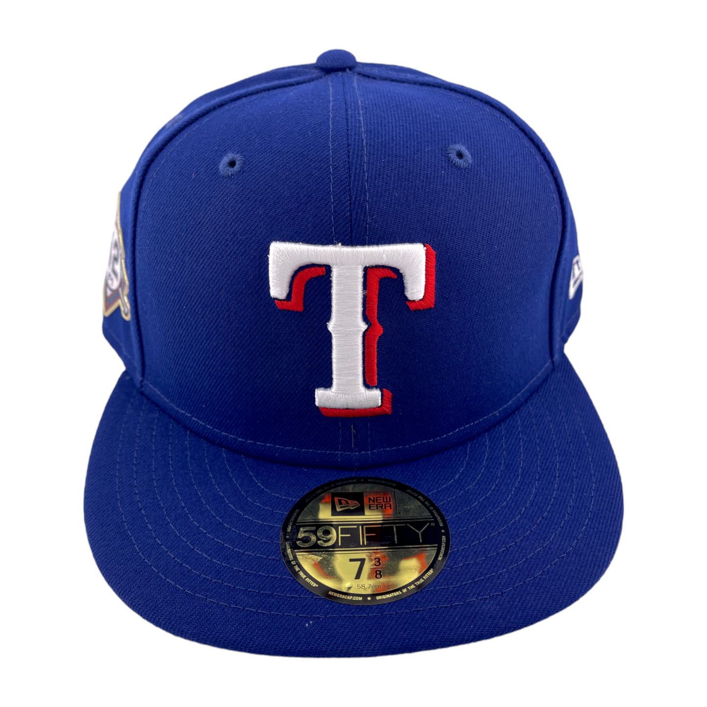 New Era Texas Rangers #42 Jackie Robinson Day Blue/Black UV 59FIFTY Fitted Hat Cap