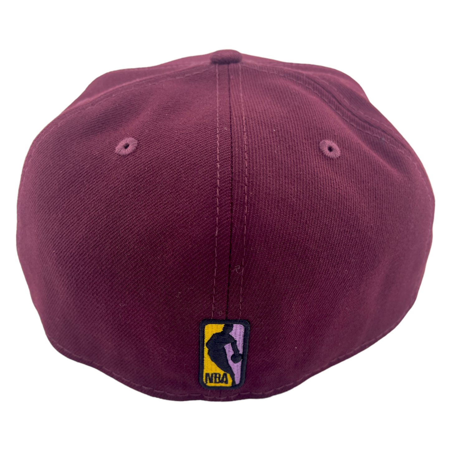 New Era Los Angeles Lakers Retro Logo NBA Burgundy/Pink UV 59Fifty Fitted Hat Cap