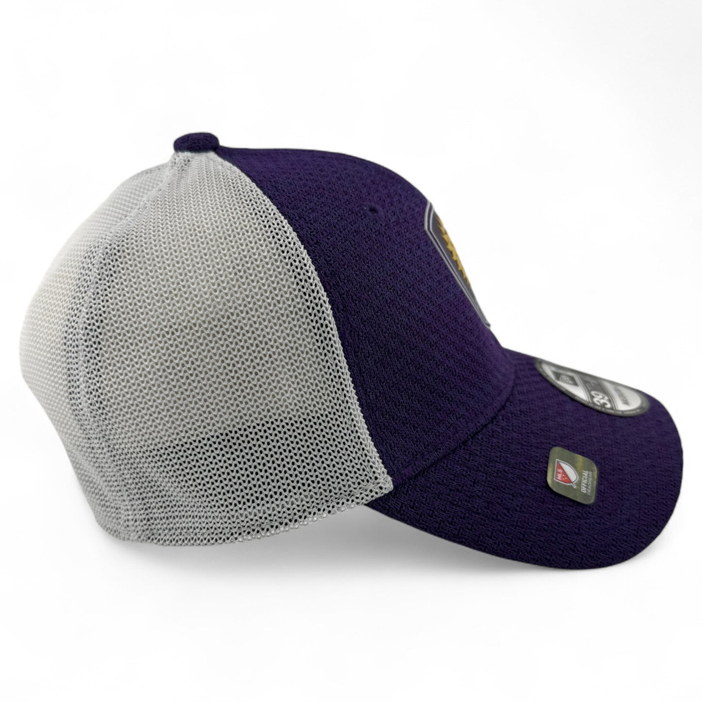 New Era Orlando City SC MLS Purple Kick-Off Mesh Back 39Thirty Flex Fit Hat Cap