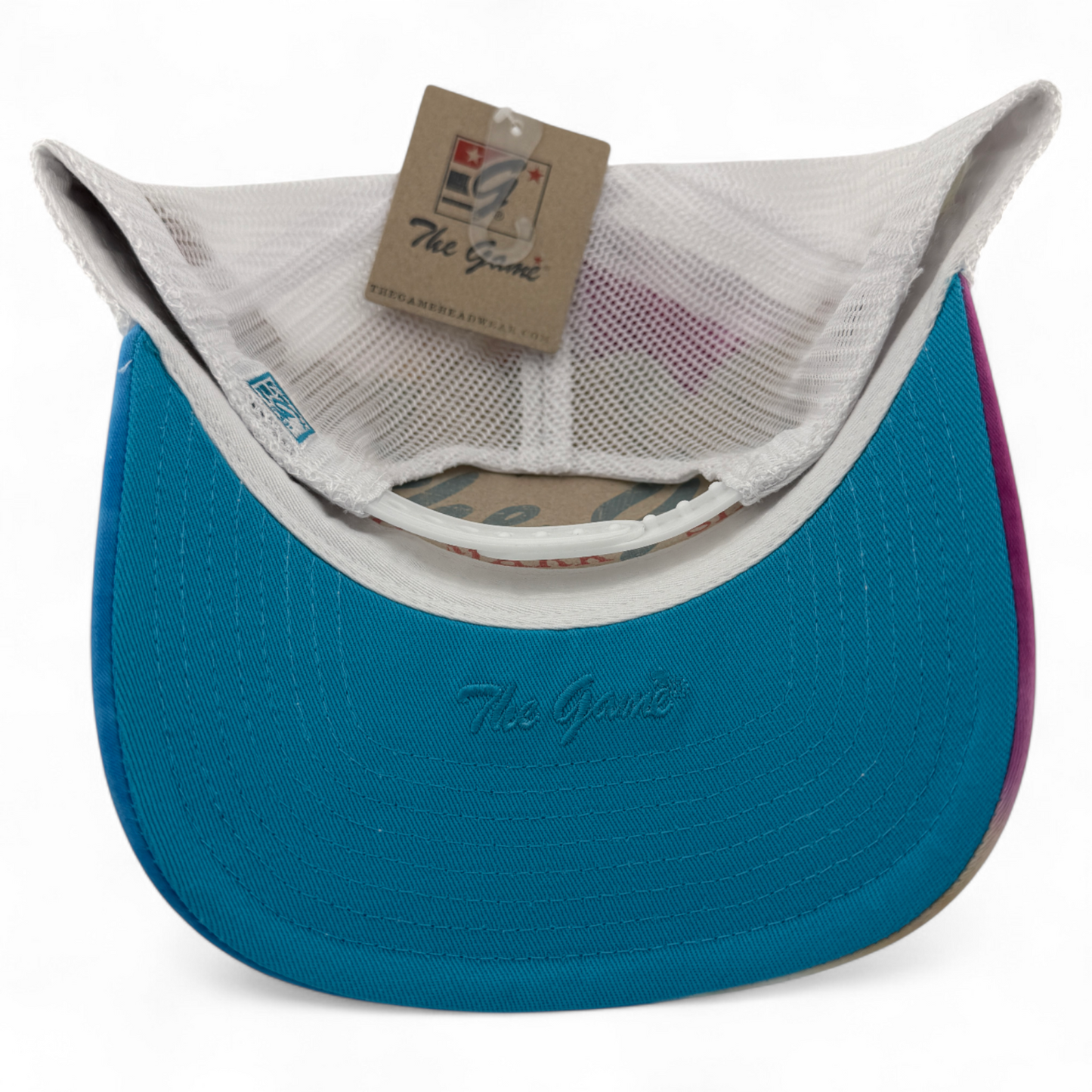 The Game GB470 Pastel Tie Dye Trucker Mesh Back Snapback Adjustable Dad Hat Cap