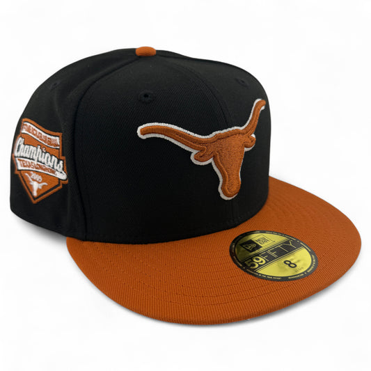 New Era Texas Longhorns NCAA Baseball 7-Time Champions Patch 59Fifty Fitted Hat