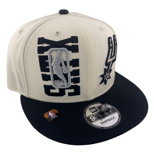 New Era San Antonio Spurs 2022 Draft Hat White/Grey UV NBA 9FIFTY Snapback Hat Cap