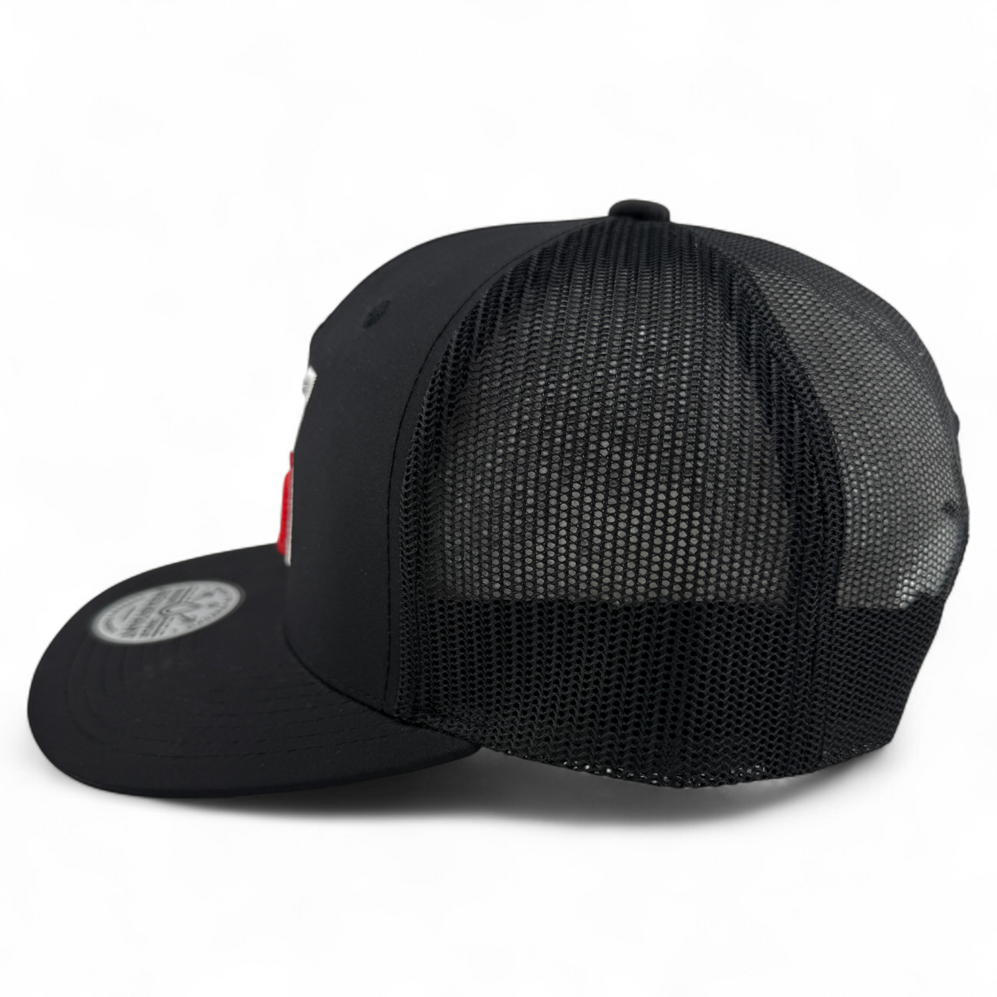 Hooey Boquillas Black Mexico Flag Logo Mesh Back Trucker Adjustable Hat Cap