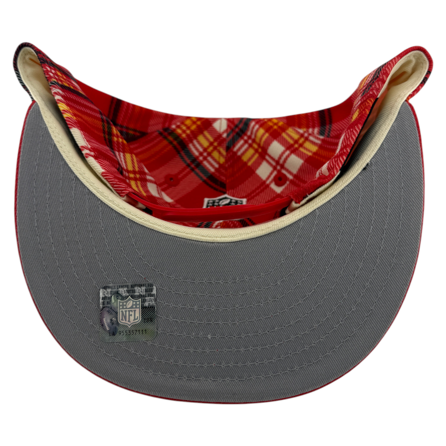 New Era Kansas City Chiefs 2024 Sideline Plaid 9Fifty Snapback Adjustable Hat
