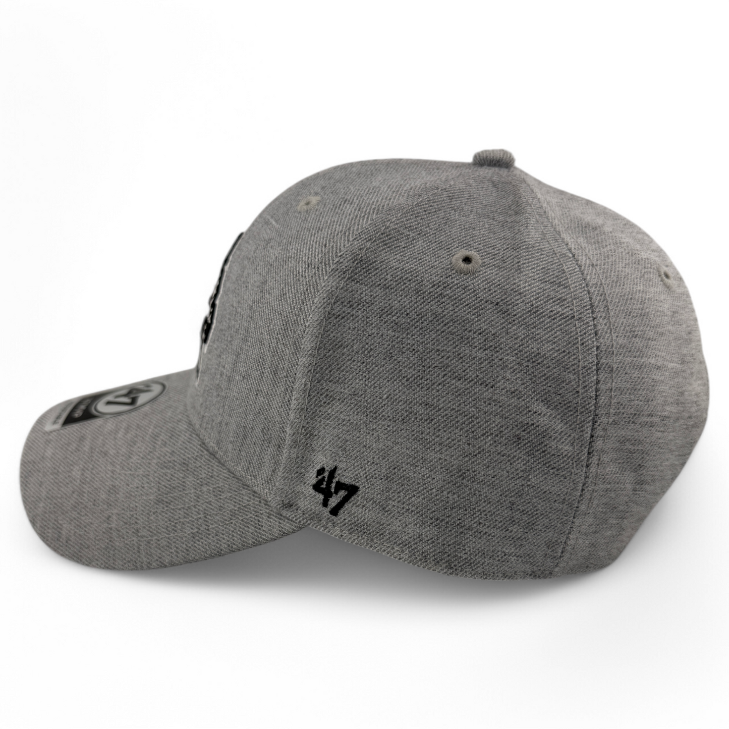 '47 Brand Arizona Coyotes NHL Mojo Heather White Logo MVP Adjustable Hat Cap