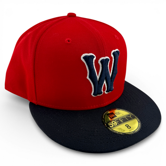 New Era Worcester Red Sox WooSox MiLB Team Classic W Red/Navy 59Fifty Fitted Hat