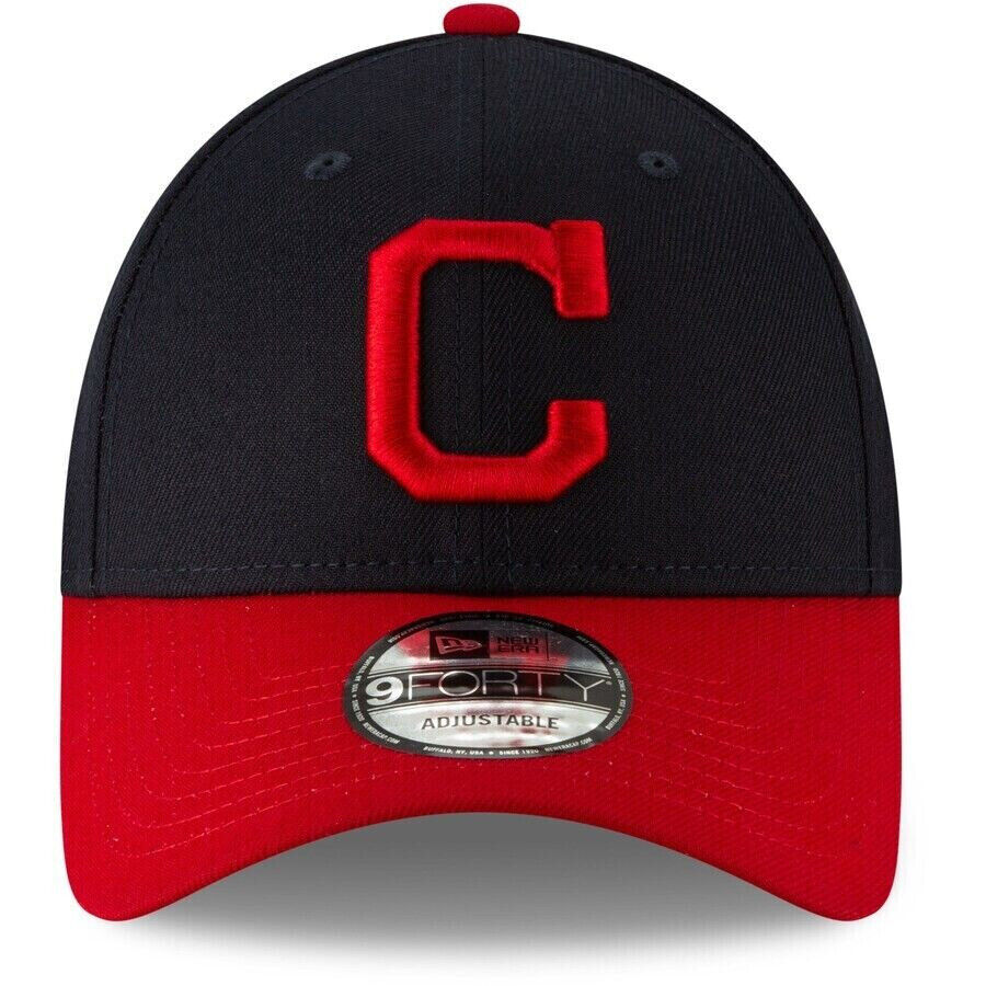 New Era Cleveland Indians The League Red/Blue 9FORTY Adjustable Hat Cap