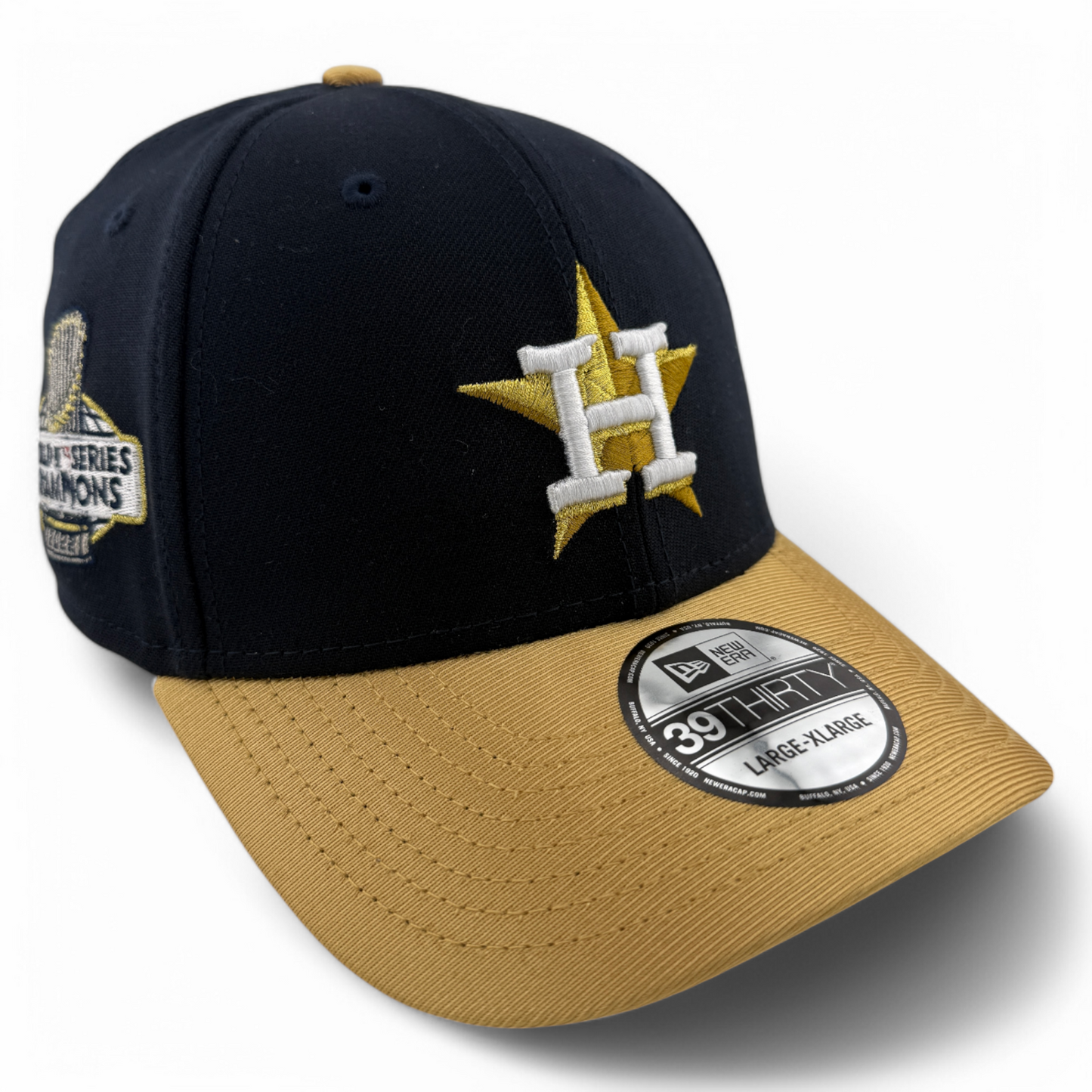 New Era Houston Astros MLB 2023 Gold Collection Navy 39Thirty Flex Fit Hat Cap