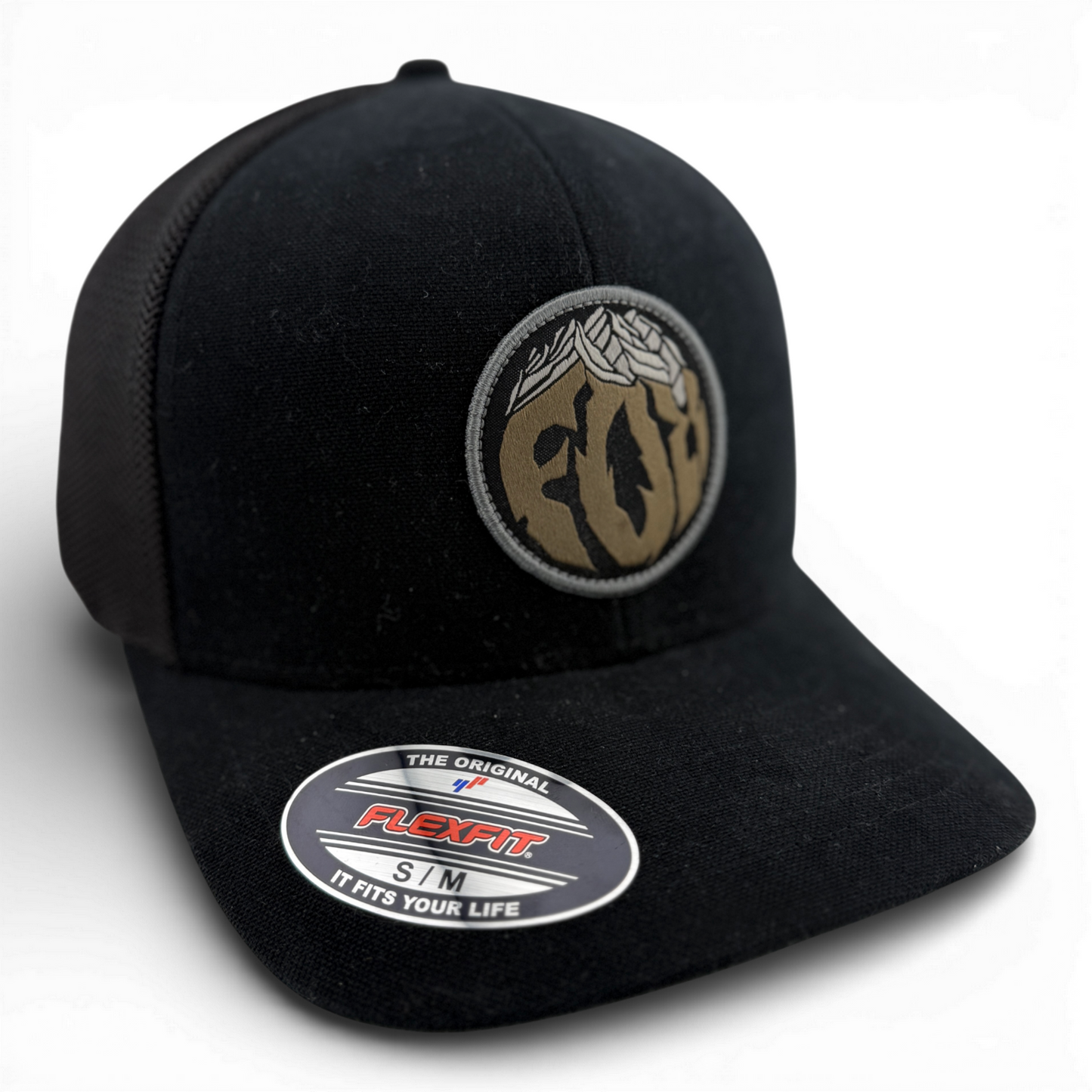 Fox Racing Turnouts Front Patch Black Mesh Back Stretch Flex Fit Adult Hat Cap