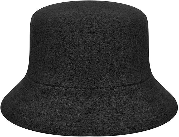 Kangol Bermuda Terry Black White Logo Boonie Bucket Hat Unisex Adult Size Medium