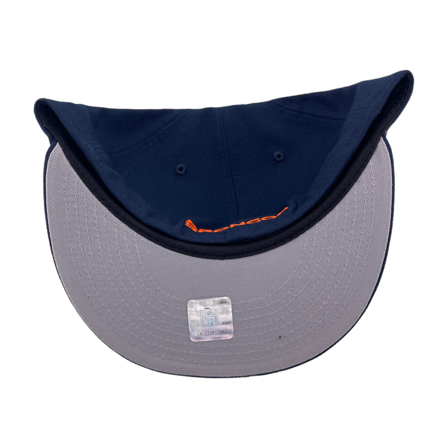 New Era Denver Broncos Classic Omaha Navy Blue/Grey UV 59Fifty Fitted Hat Cap