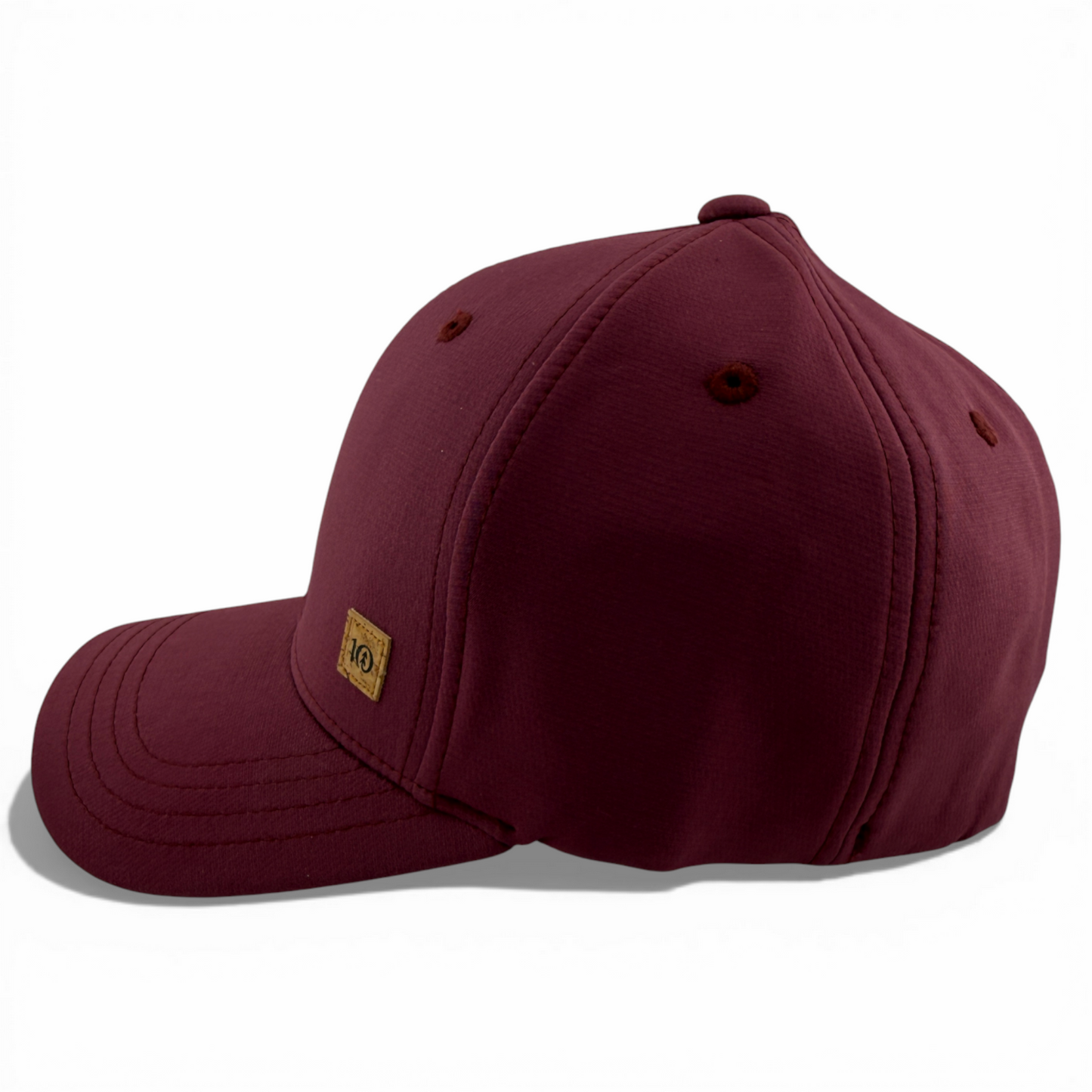 tentree 10 Logo Thicket F19 Hi Rise Sport 6-Panel Merlot Red Flex Fit Hat Cap