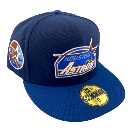 New Era Houston Astros 35 Years Side Patch The Blues Brown UV 59FIFTY Fitted Hat Cap