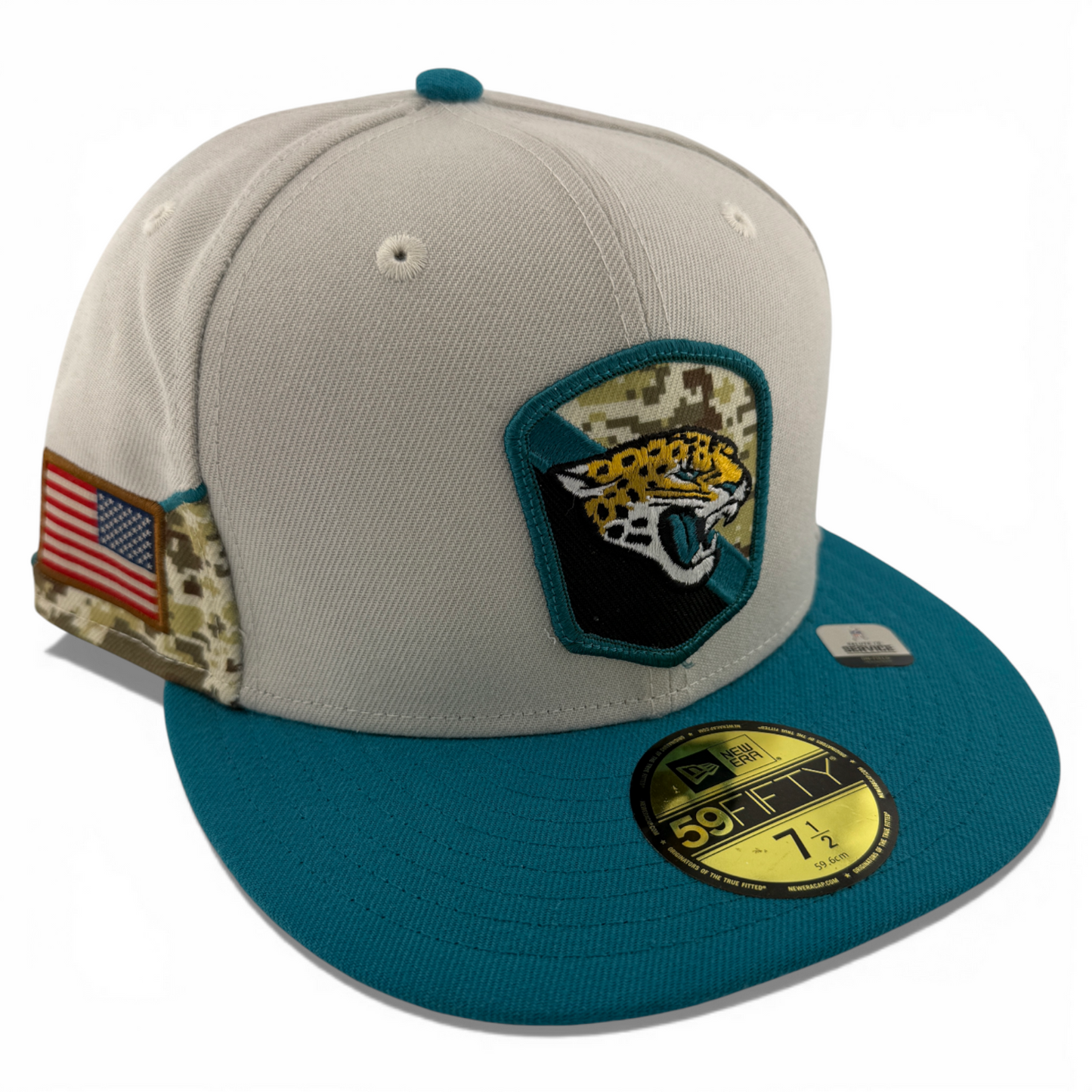 New Era Jacksonville Jaguars NFL 2023 Salute to Service 59Fifty Fitted Hat Cap