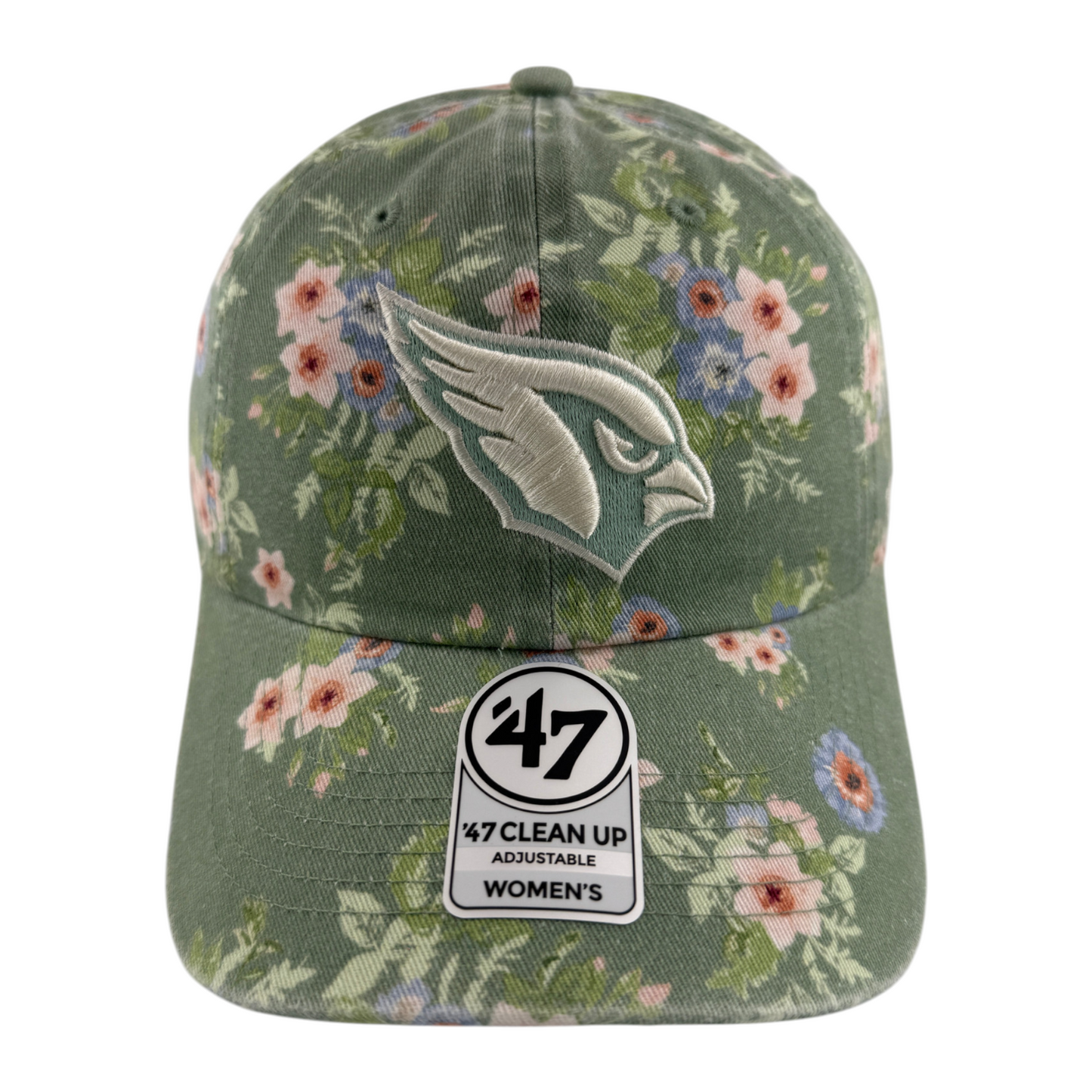 '47 Brand Arizona Cardinals NFL Eucalyptus Floral Clean Up Womens Adjustable Hat