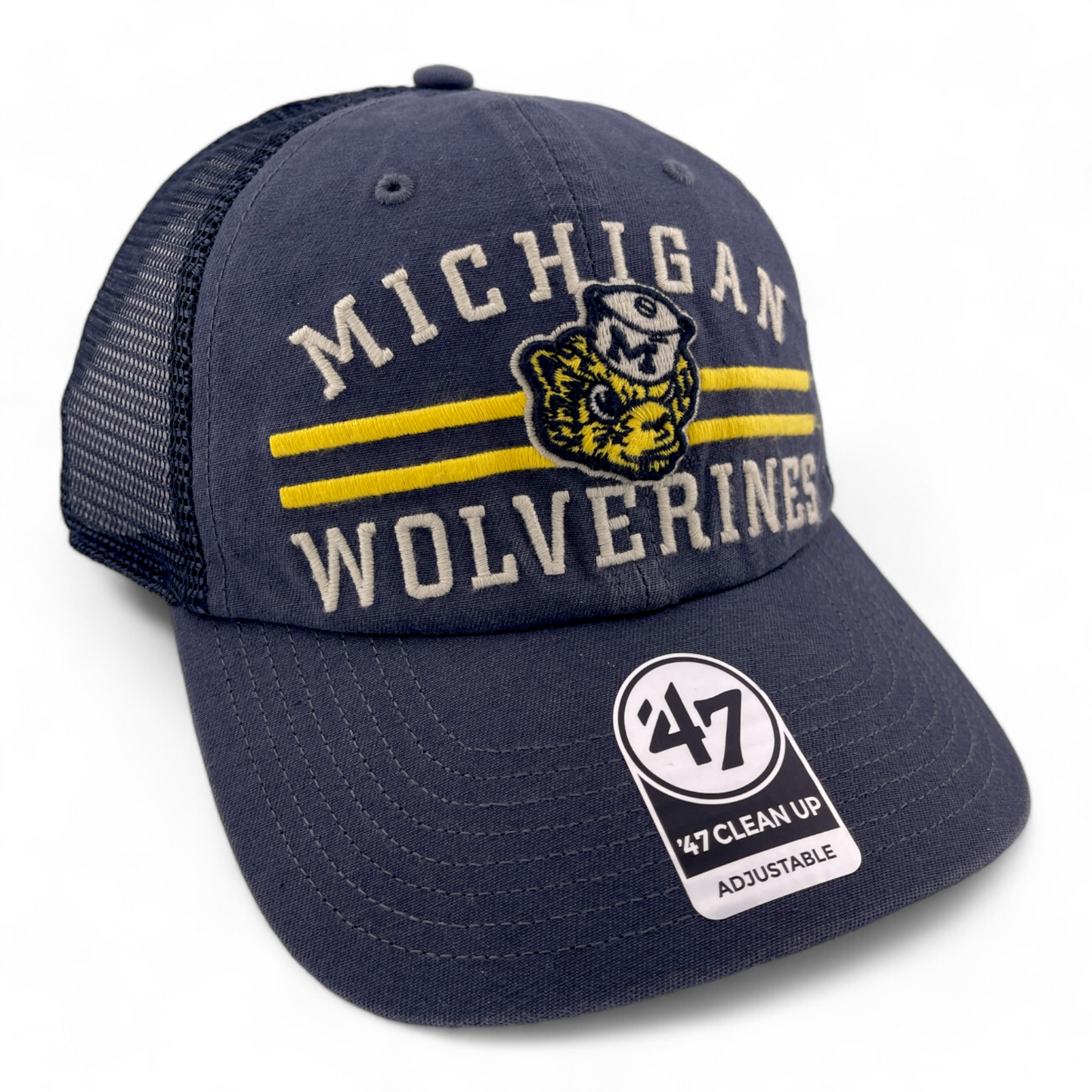 '47 Brand University of Michigan Wolverines NCAA Clean Up Adjustable Hat