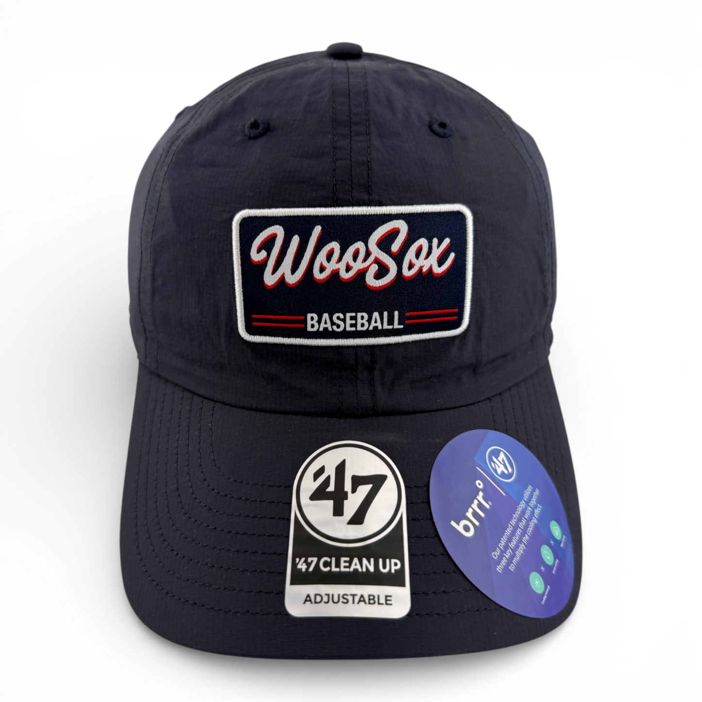 '47 Brand Worcester WooSox Brrr Fairway Navy Clean Up Adjustable Dad Hat Cap