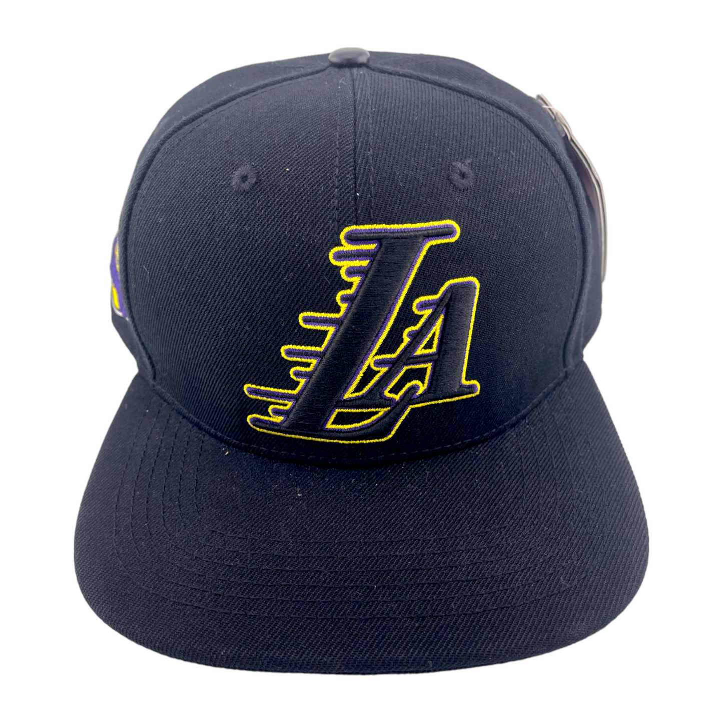 Pro Standard Los Angeles Lakers LA Logo Side Patch Black UV Snapback Hat Cap