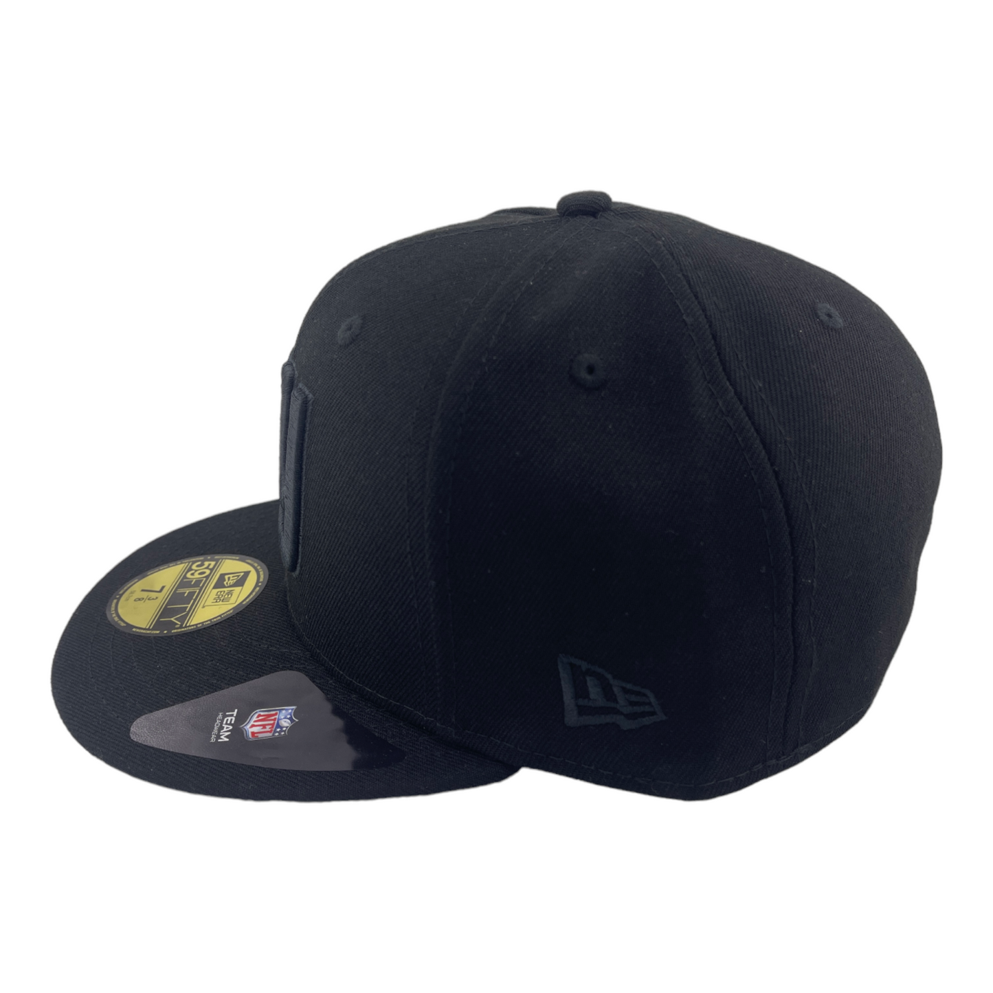 New Era New York Giants All Blacked Out Logo Black/Grey UV 59FIFTY Fitted Hat Cap