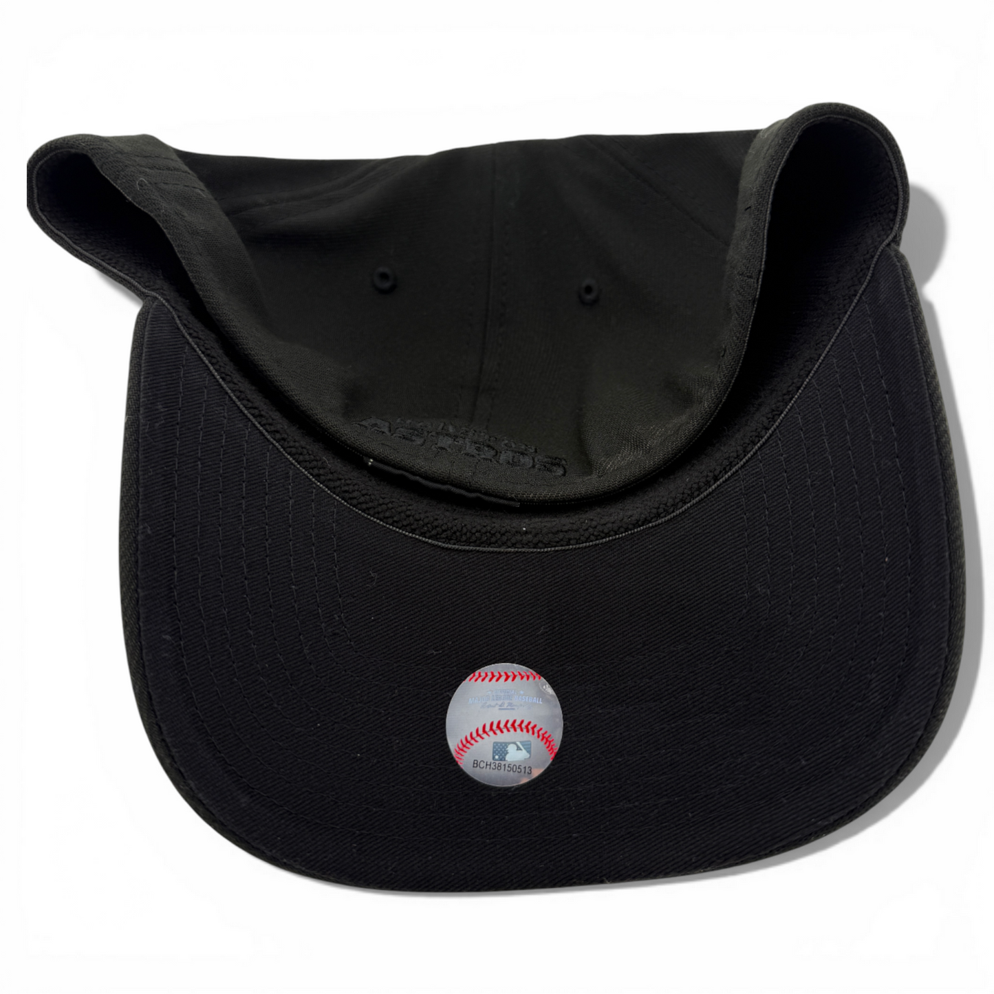 New Era Houston Astros MLB All Blackout Blacked Out 39Thirty Flex Fit Hat Cap